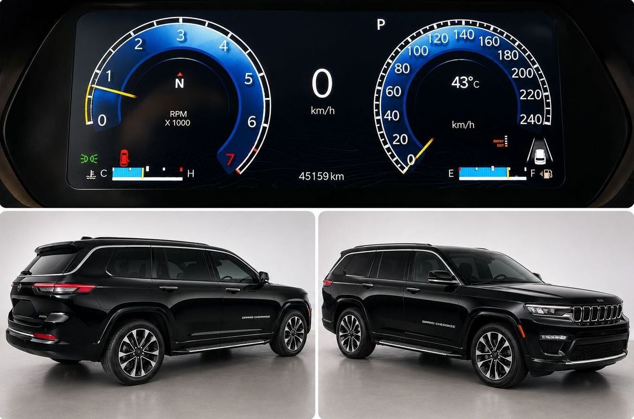 Jeep Grand Cherokee Overland 7 seater | Luxury SUV | No Accidents | Agency maintained | Full option