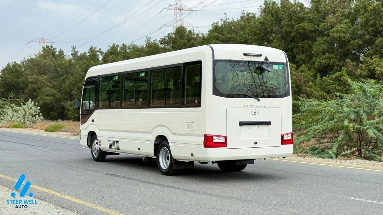 Toyota Coaster 2025 | 23-Seater | 4.0L Diesel | RWD | GCC Specs | Full Option White | BEST PRICE