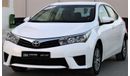Toyota Corolla Toyota Corolla 2015 white GCC number 2 in excellent condition without accidents, very clean from ins