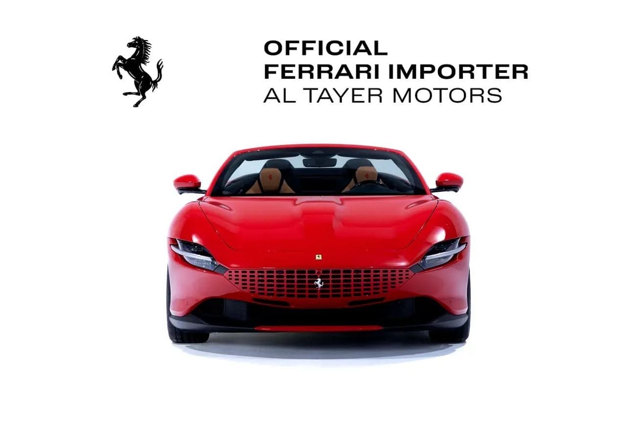 فيراري روما Spider – Delivery Mileage | Red Exterior | Cuoio Interior