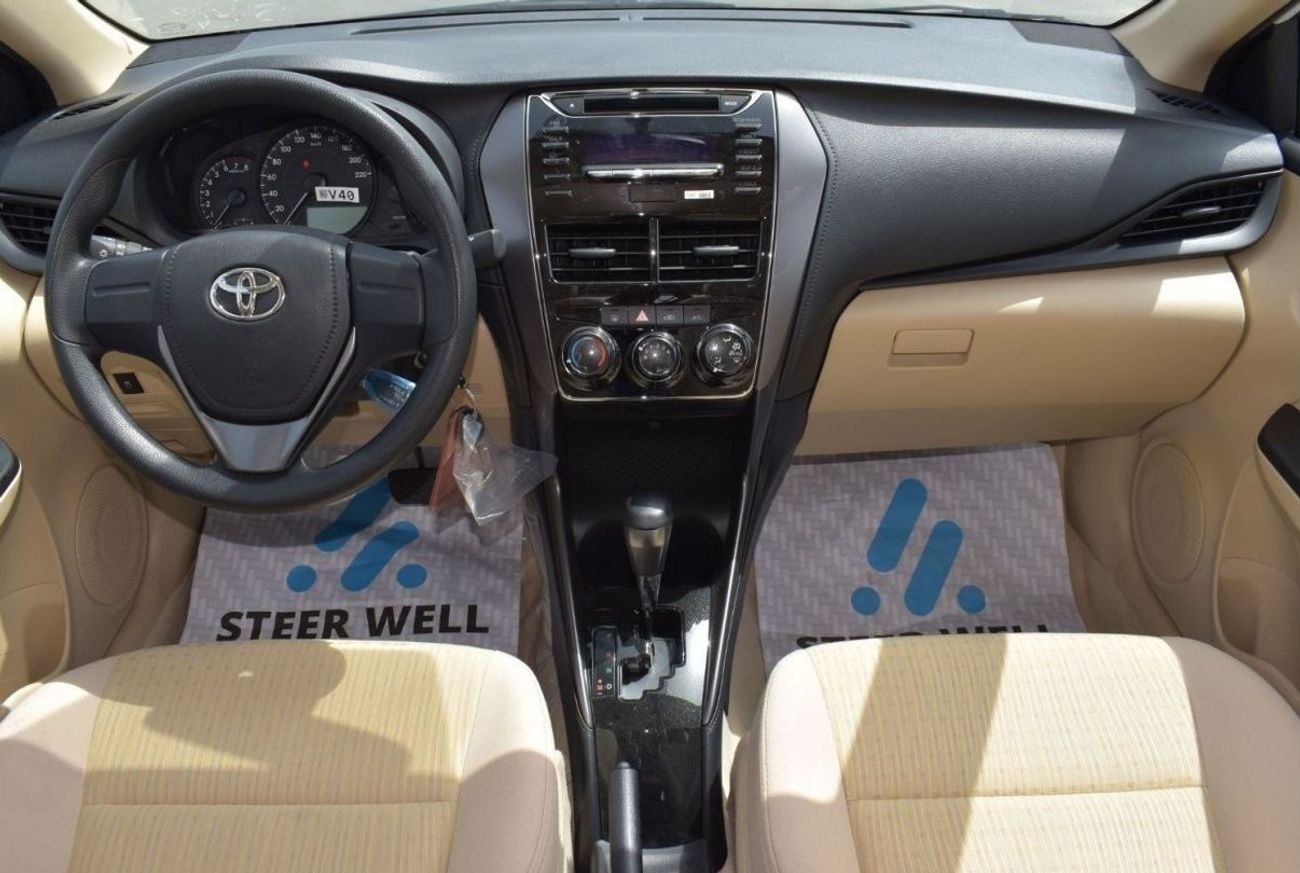 Toyota Yaris E S/D 1.5 E PETROL A/T FABRIC SEATS SEDAN WITH GCC SPECS EXPORT ONLY