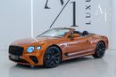 Bentley Continental GTC Speed W12 2022 Bentley Continental GTC Speed W12, Warranty, Bentley Service Package, Very Low Kms