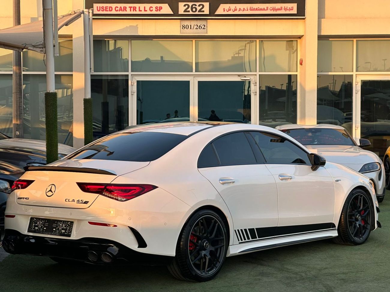 مرسيدس بنز CLA 45 S  AMG مرسيدس CLA45S وارد كلين تايتل صبغ وكاله بحاله ممتازه فل ابشن