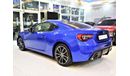 Subaru BRZ " CASH DEAL ONLY " ORIGINAL PAINT ( صبغ وكاله ) AGENCY WARRANTY Subaru BRZ 2017 Model!! in Blue Colo