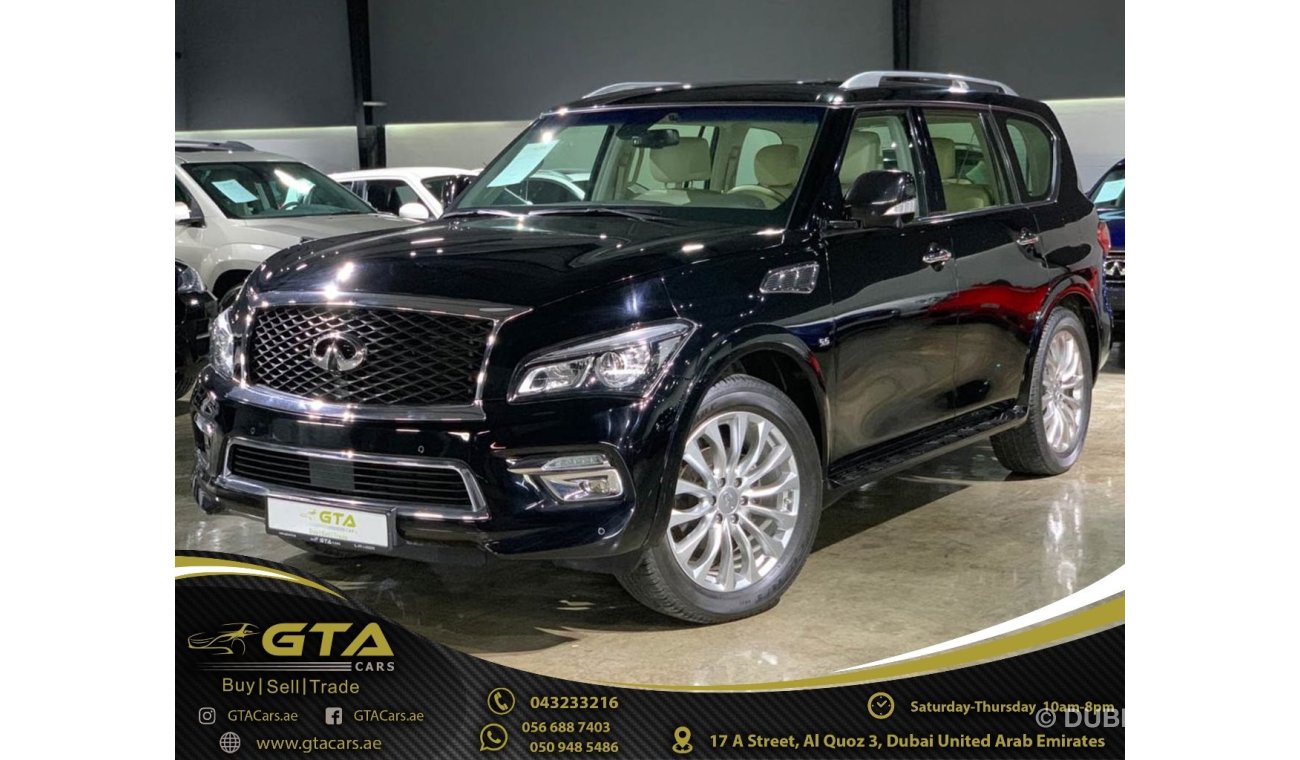 Infiniti QX80 Warranty, Full History, GCC, Low Kms