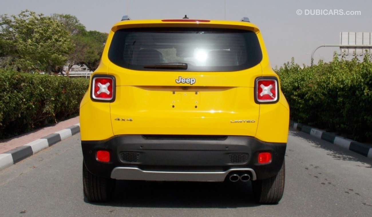 Jeep Renegade BRAND NEW 2016 LIMITED 4X4 GCC FULL OPTION 3 YRS/60000KM WNTY AT THE DEALER DSS OFFER