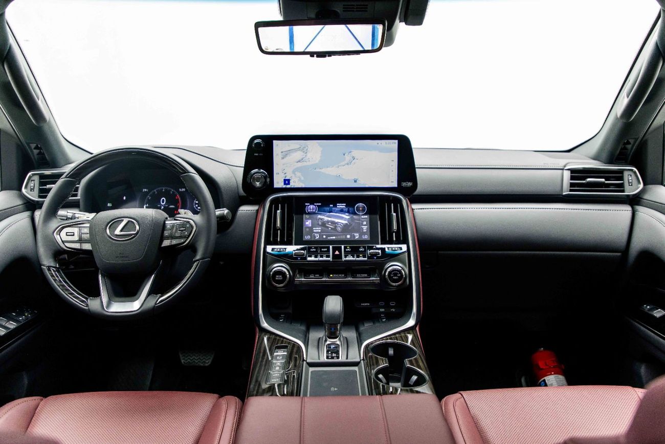 Lexus LX 700h 3.5L - Sonic Quartz Inside Crimson | Export Only