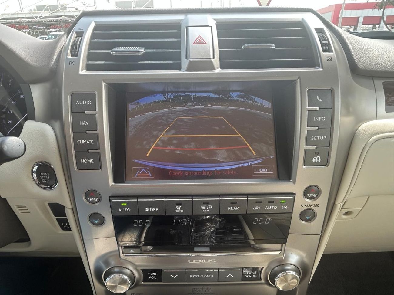 Lexus GX460 Platinum 4.6L FULL OPTION 2017 GCC LOW MILEAGE SINGLE OWNER WITH FSH IN MINT CONDITION