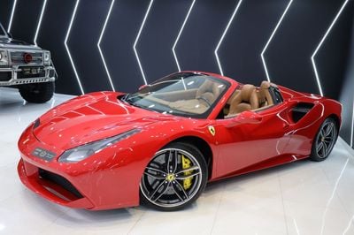 Ferrari 488 Spider Carbon Exterior/Interior, Passenger Display, GCC Specs!!
