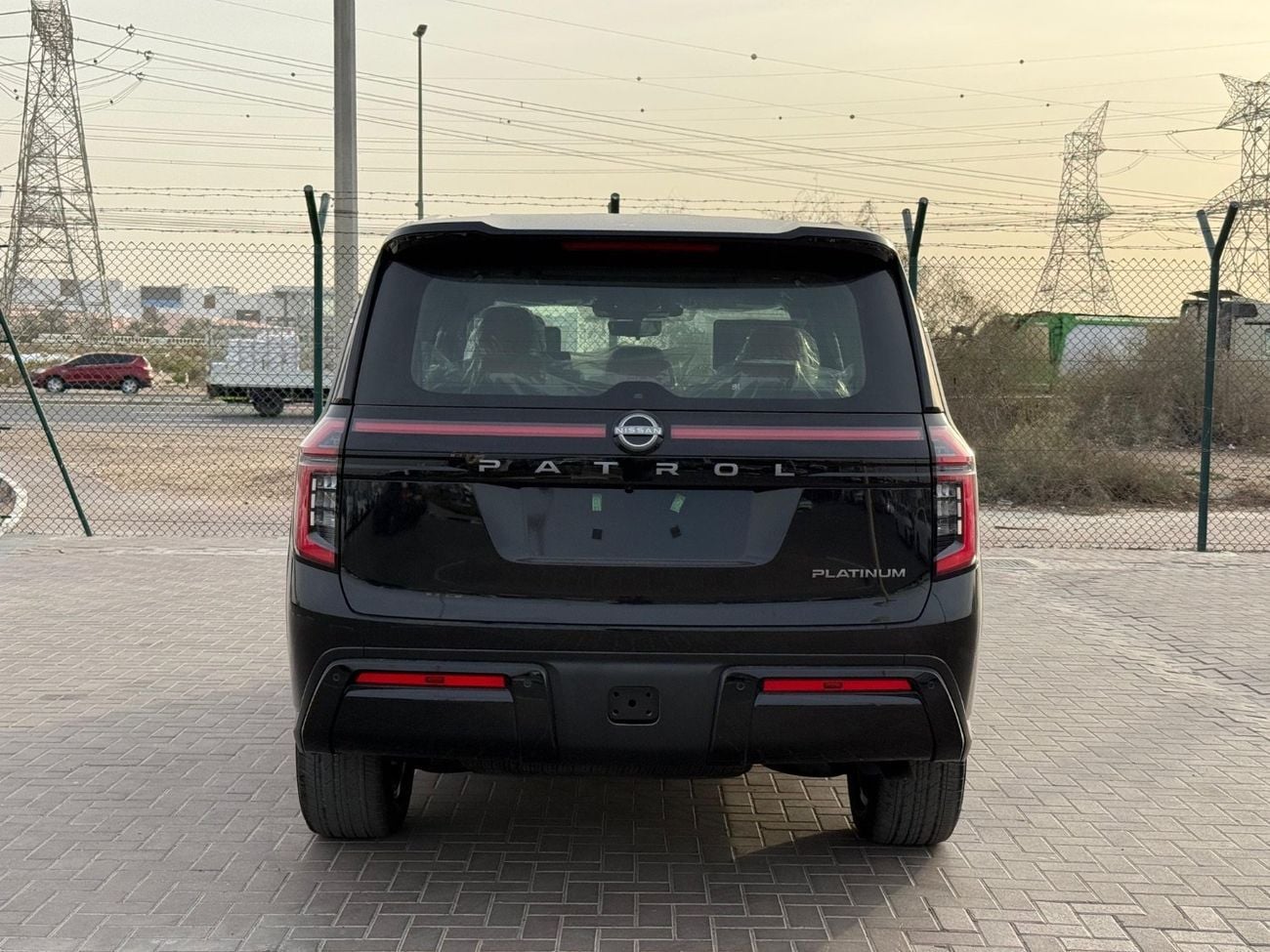نيسان باترول LE Platinum City 3.5L 2026 black inside Tan  interior