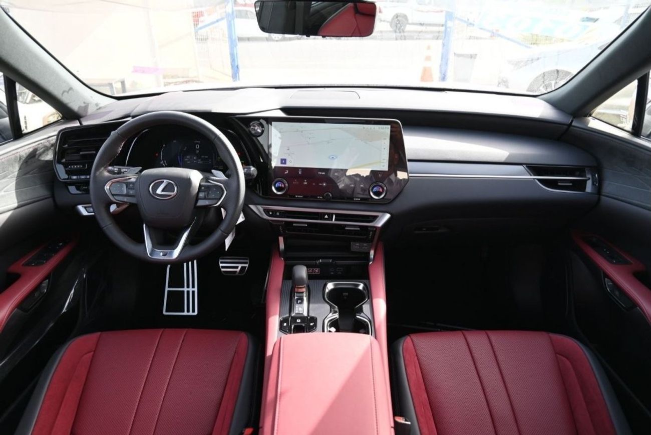 لكزس RX 500h Lexus RX500h F-Sport 2.4L, 4-cylinder, In-line, Turbo, Hybrid, AWD, CUV Model 2024, Color White