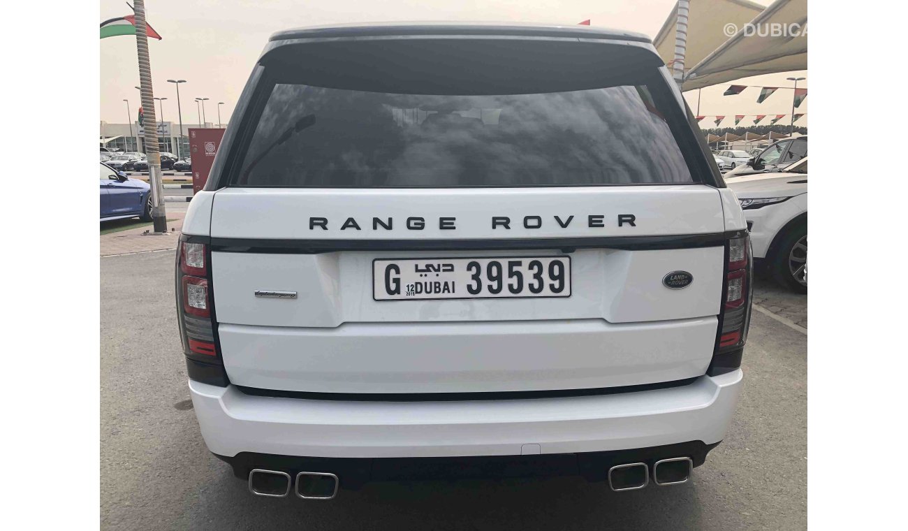 Land Rover Range Rover Autobiography خليجي مالك واحد تشيكات وكالة ابيض داخل احمر كيت SV وكالة