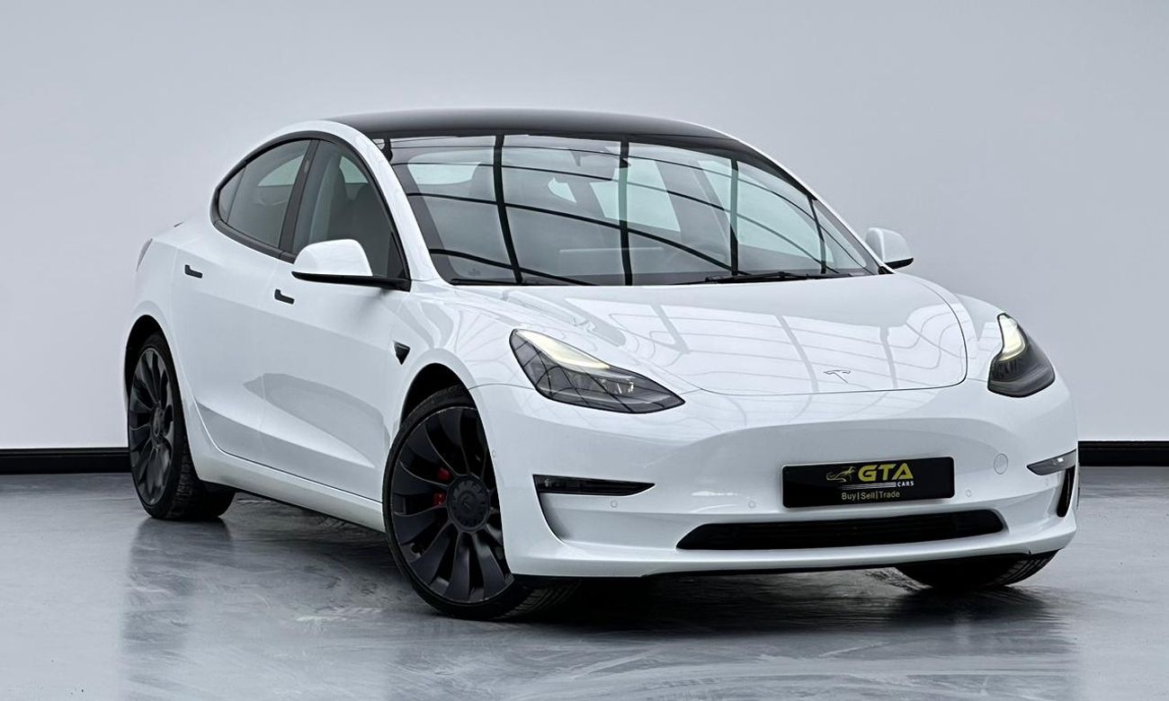 تسلا موديل 3 2022 Tesla Model 3 Performance, March 2026 Warranty, March 2030 Battery Warranty, FSH, GCC