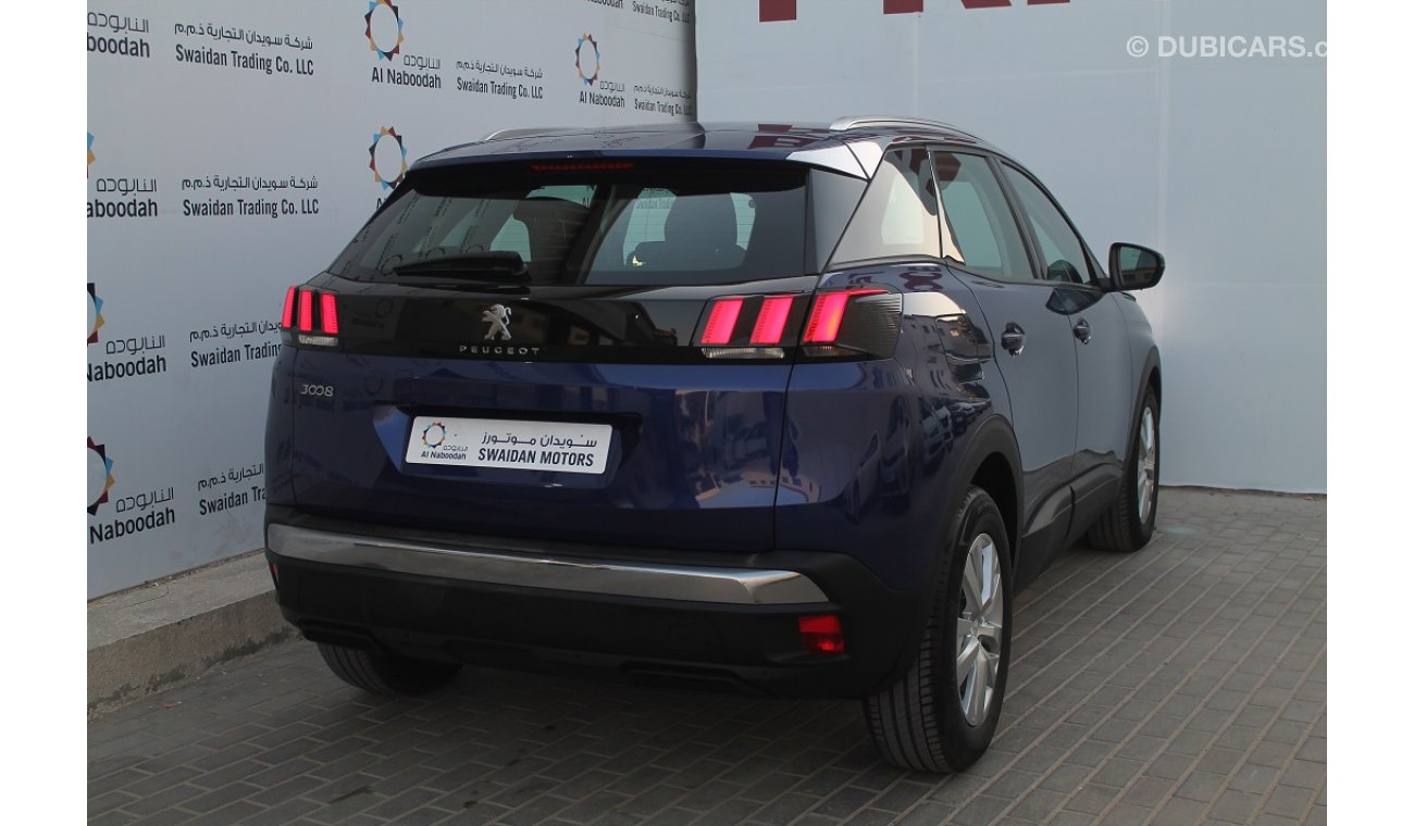 Peugeot 3008 1.6L ACTIVE 2018 TURBO GCC DEALER WARRANTY TILL 2022 / 100000 KM