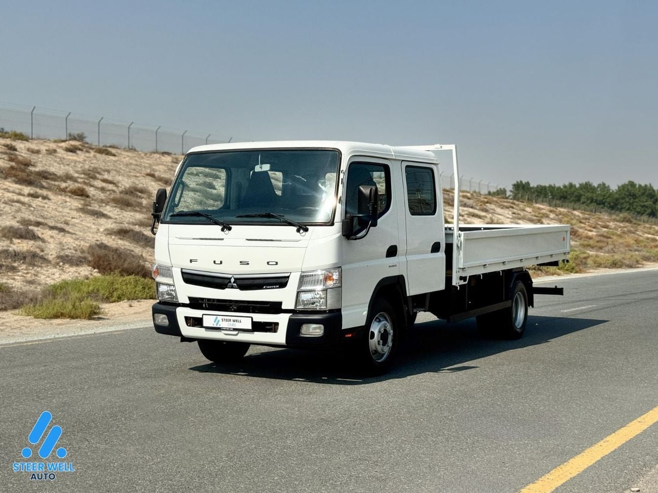 Mitsubishi Fuso Canter 3.0L RWD Dual Cab Diesel Cargo Truck Body | White