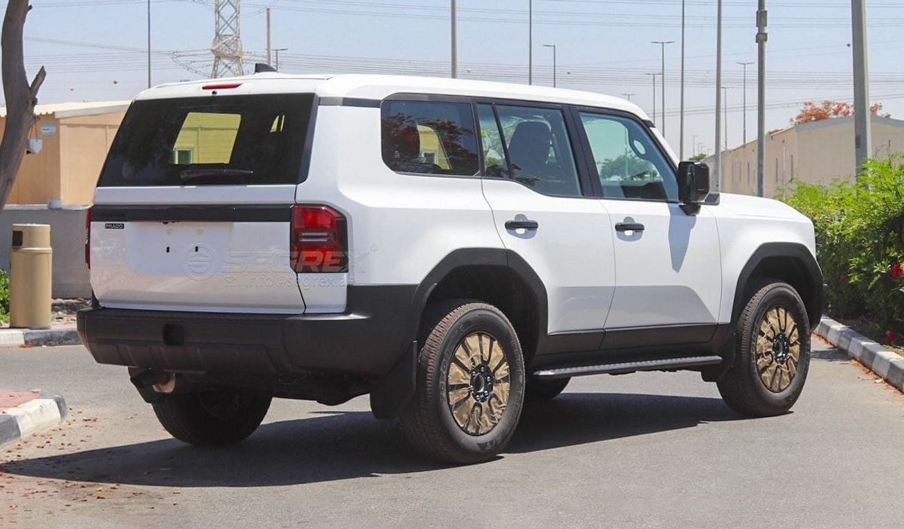 Toyota Prado TX . 2.4L . 8-Speed Automatic . Turbo Petrol . 4WD . 7 Saets . 5 Doors Ready for Export