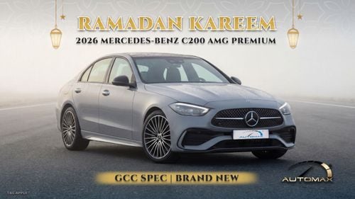Mercedes-Benz C 200 AMG Premium EQ Boost 1.5L RWD 2026 GCC 0Km With 2 Years Unlimited Mileage Warranty @Official Dealer