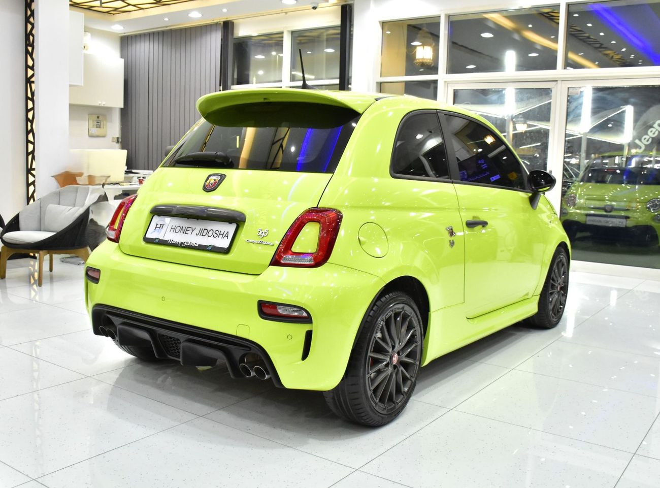 Abarth 595 EXCELLENT DEAL for our Abarth 595 Competizione ( 2022 Model ) in Green Color GCC Specs