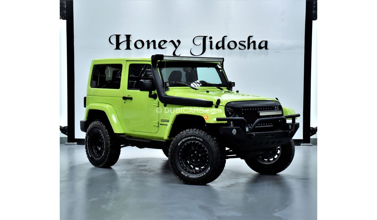 Jeep Wrangler EXCELLENT DEAL for our Jeep Wrangler SPORT ( 2017 Model ) in Green Color GCC Specs