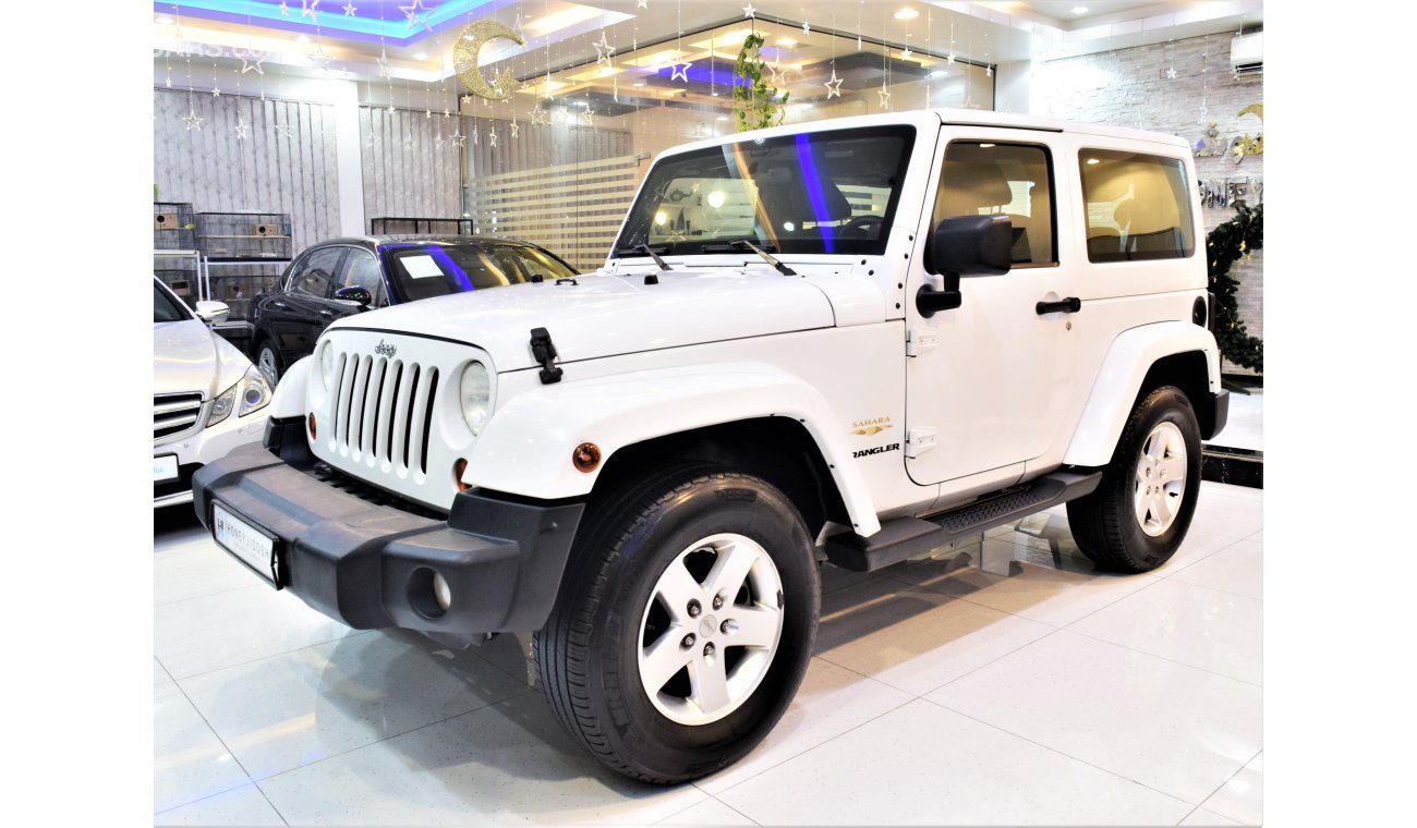 Jeep Wrangler Sahara 2012 Model!! in White Color! GCC Specs FULL SERVICE HISTORY!