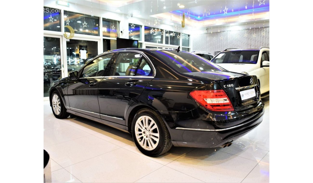 Mercedes-Benz C 180 ORIGINAL PAINT! ( صبغ وكاله ) Mercedes Benz C180 1.6 2013 Model! Black Color! GCC Specs