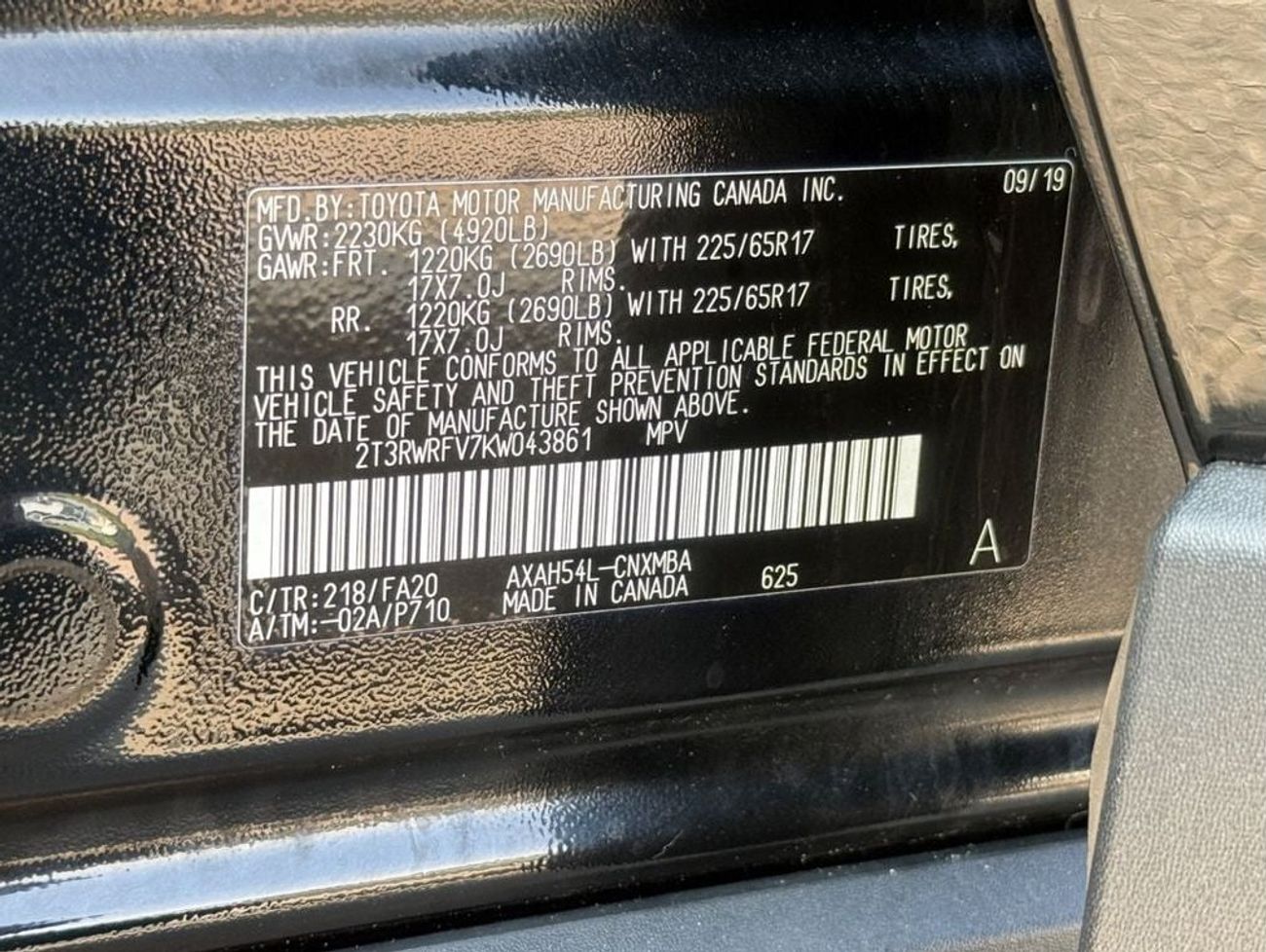 Toyota RAV4 VXR HEV 2.5L (219 HP) AWD