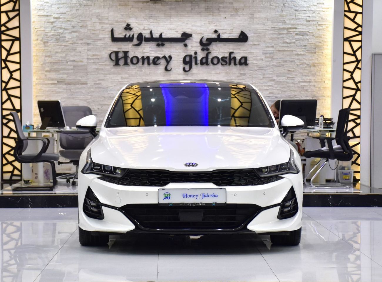 Kia K5 EXCELLENT DEAL for our KIA K5 GT-Line ( 2021 Model ) in White Color GCC Specs