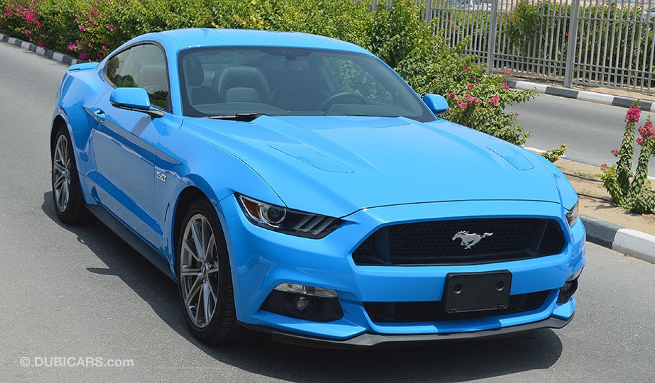 Ford Mustang GT Premium+, 5.0 V8 GCC, 0km with 3 Years or 100K km Warranty and 60K km Service at AL TAYER