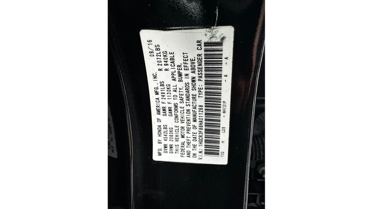 Honda Accord EX American importer V6