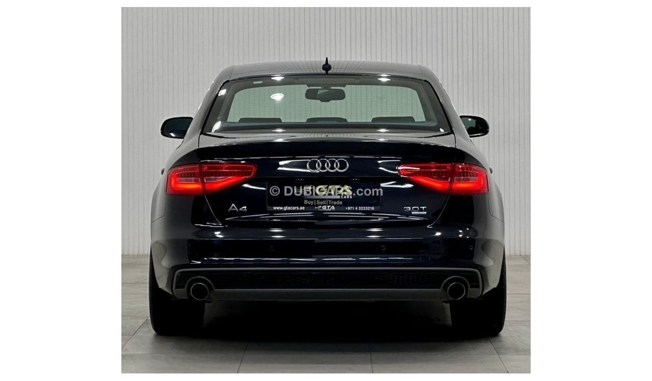 Audi A4 2015 Audi A4 3.0T Quattro, Service History, Excellent Condition, GCC