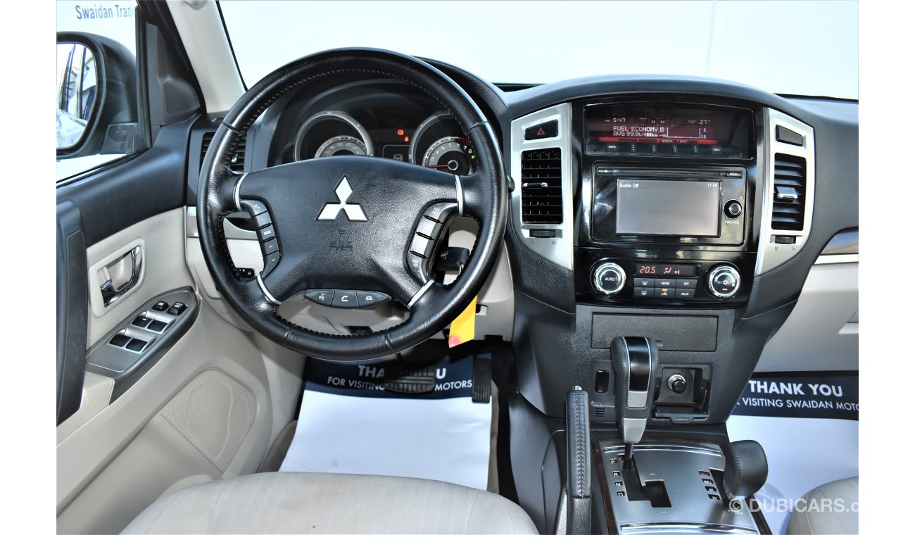Mitsubishi Pajero 3.5L V6 MID OPTION GLS 2016 GCC SPECS WITH DEALER WARRANTY
