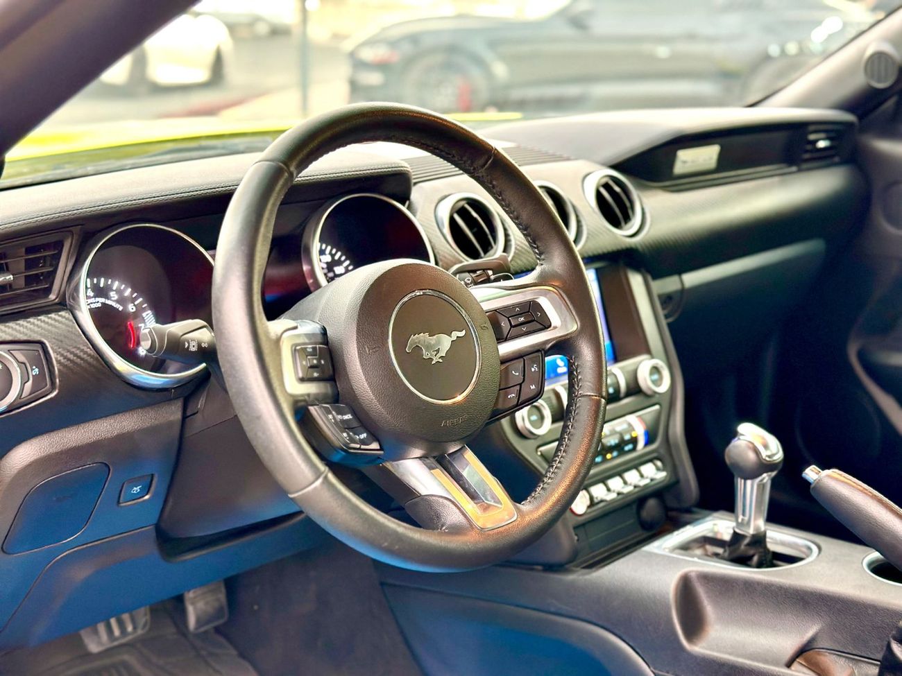 فورد موستانج Ecoboost | Monthly 1200/- | 0% DP | Blindspot | Fabric Seats | Touch Screen | # 04576