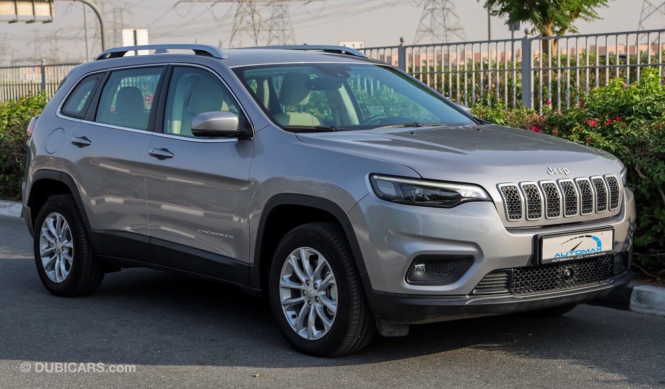 Jeep Cherokee Longitude 4X4 V4 , GCC , 2019 , 0Km , W/3 Yrs or 100K Km WNTY