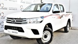 Toyota Hilux 2.7L MAN GL 4WD DOUBLE CABIN 2016 GCC SPECS DEALER WARRANTY