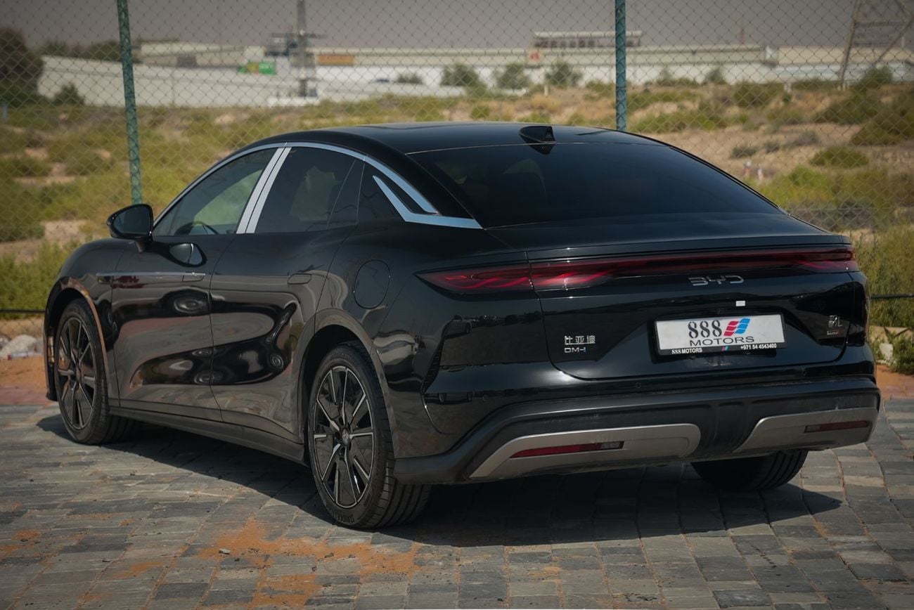 بي واي دي هان 2025 BYD Han L DM-i 200Km Flagship with LiDar Black in Tan 0Km