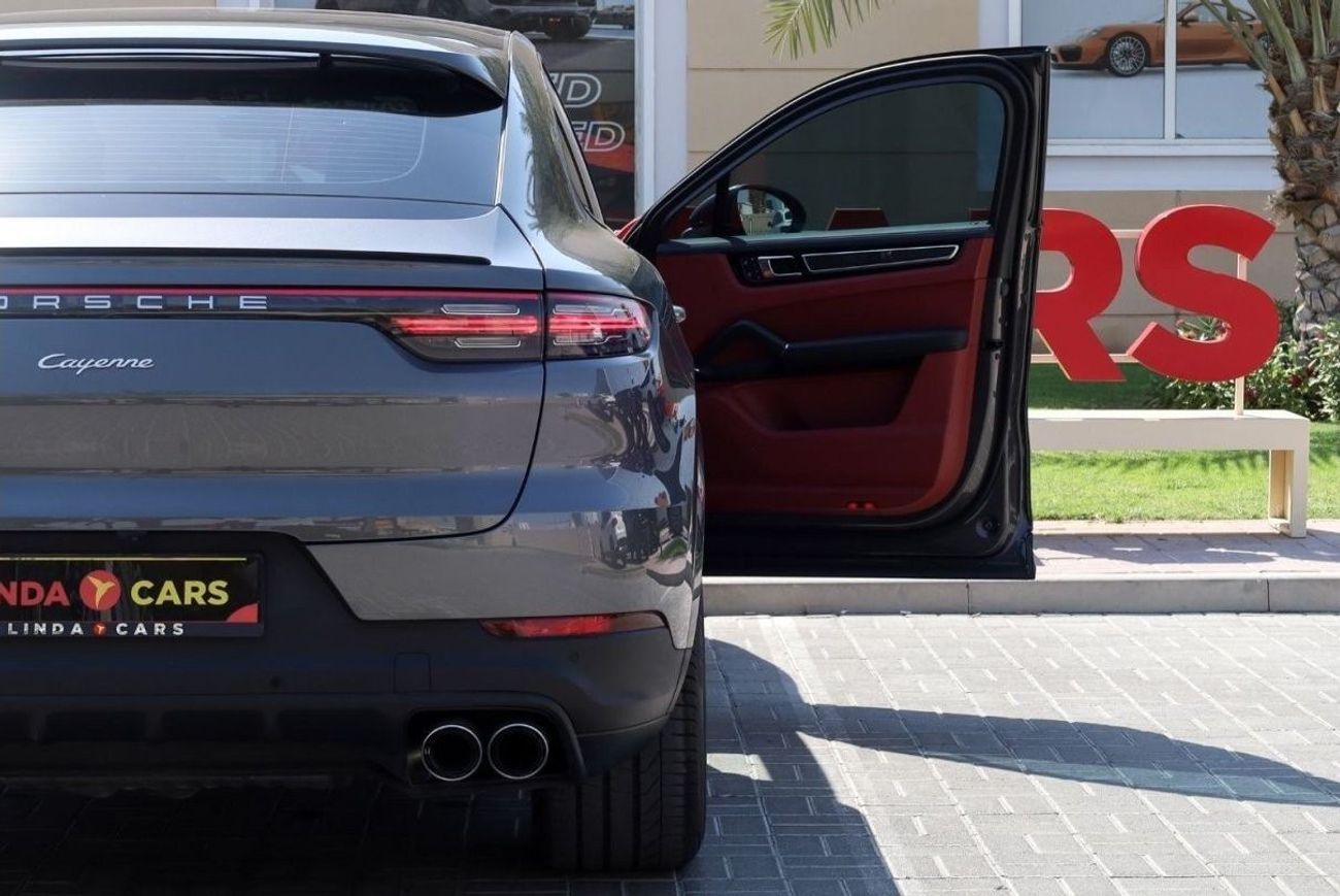 بورش كايان Porsche Cayenne Coupe Platinum Edition 2023 GCC under Agency Warranty with Flexible Down-Payment