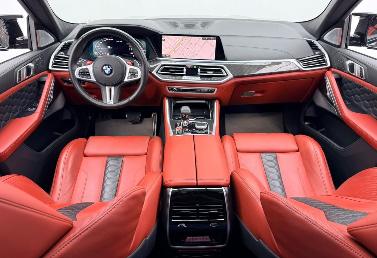 بي أم دبليو X6 M 2021 BMW X6M Competition, Warranty, Full BMW Service History, Carbon Fiber Interior, GCC