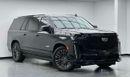 Cadillac Escalade Escalade-V 6.2L 2023 Cadillac Escalade ESV V, 2027 Cadillac Warranty, Pilot Seats, Fully Loaded, 7 S