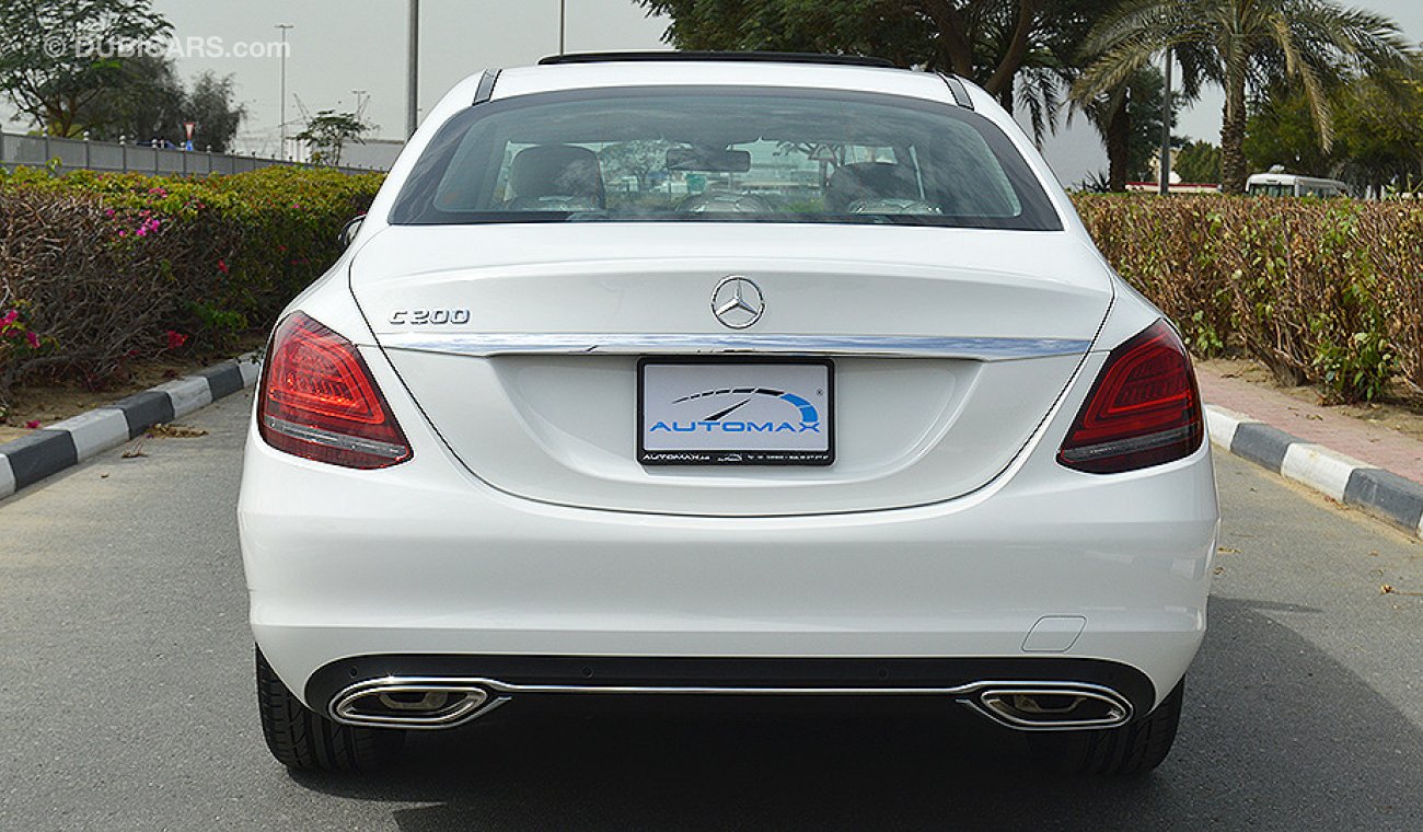 مرسيدس بنز C200 2019 AMG Sedan, GCC, 0km with 2 Years Unlimited Mileage Warranty from Dealer