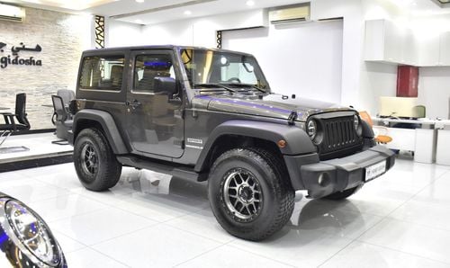 Jeep Wrangler EXCELLENT DEAL for our Jeep Wrangler Sport ( 2017 Model ) in Grey Color GCC Specs