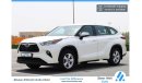 Toyota Highlander 2020 | TOYOTA HIGHLANDER | HYBRID | SUV - 4CYL - 2.5L | GCC SPECS AND EXCELLENT CONDITION
