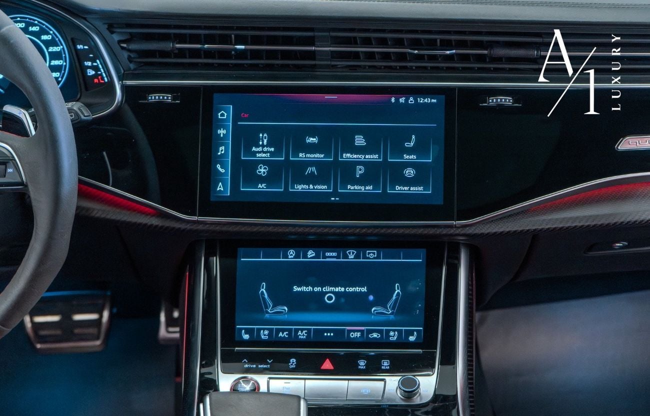 أودي RSQ8 2022 Audi RS Q8 Quattro, With Al Naboodah Warranty, Fully Loaded, GCC Spec