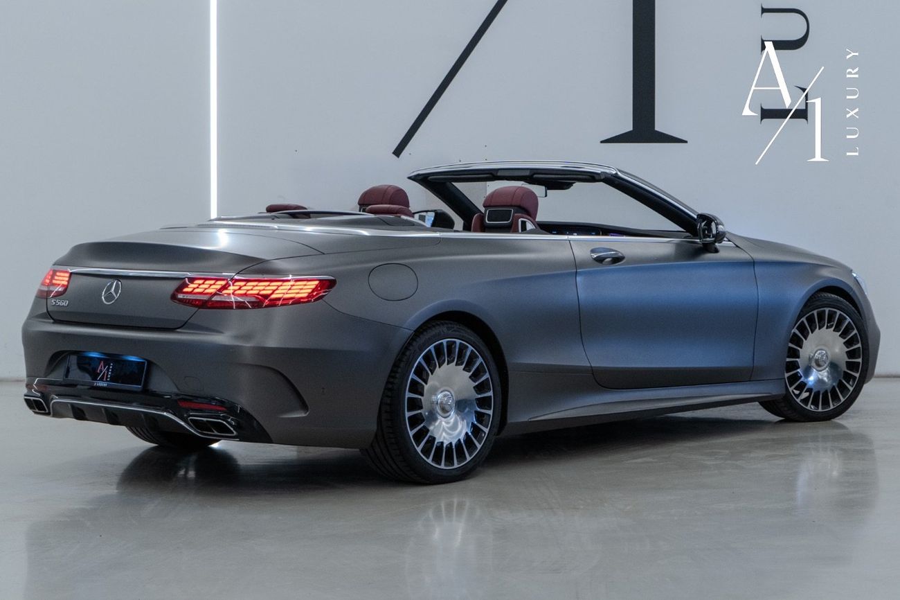 مرسيدس بنز S 560 كوبيه 2018 Mercedes Benz S560 Convertible V8, Service History, Fully Loaded, Excellent Condition, GCC Spec