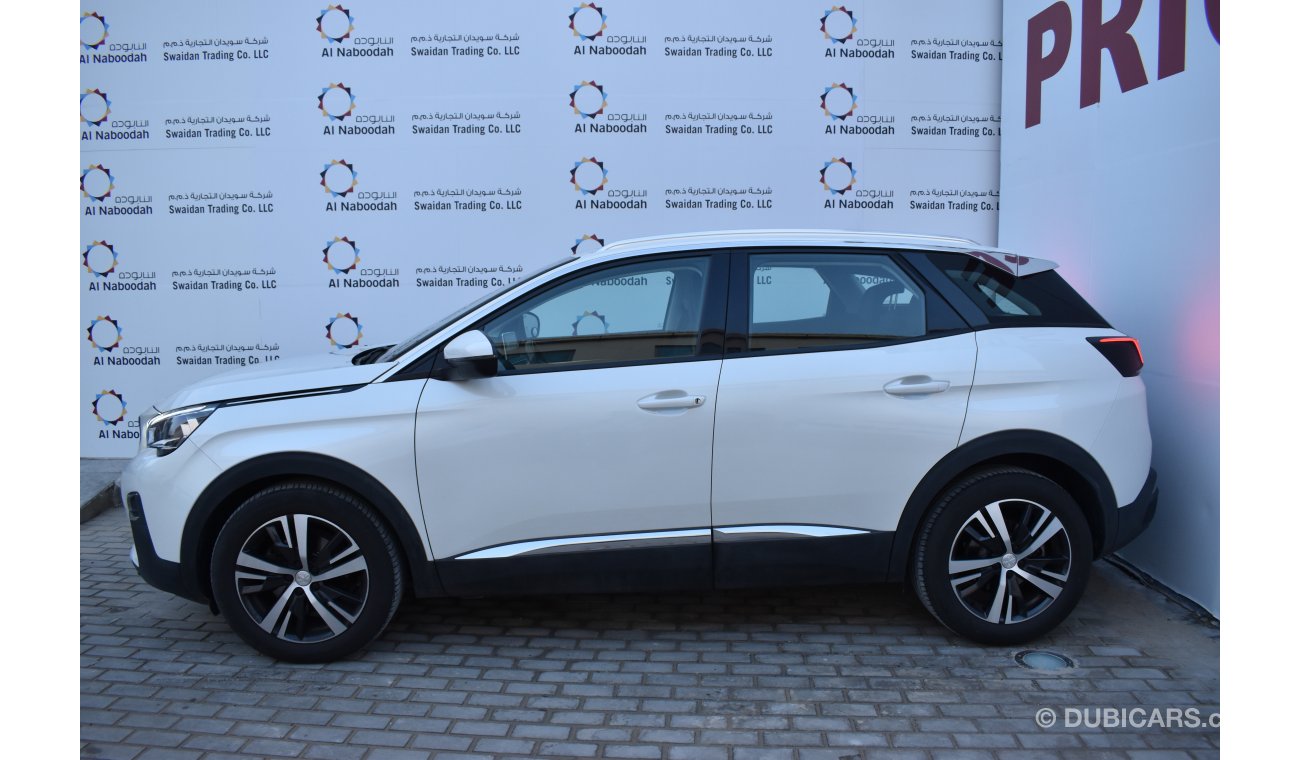 Peugeot 3008 1.6L ALLURE 2018 GCC WITH AGENCY WARRANTY AND  SERVICE CONTRACT UP TO 2021 OR 60000 KM