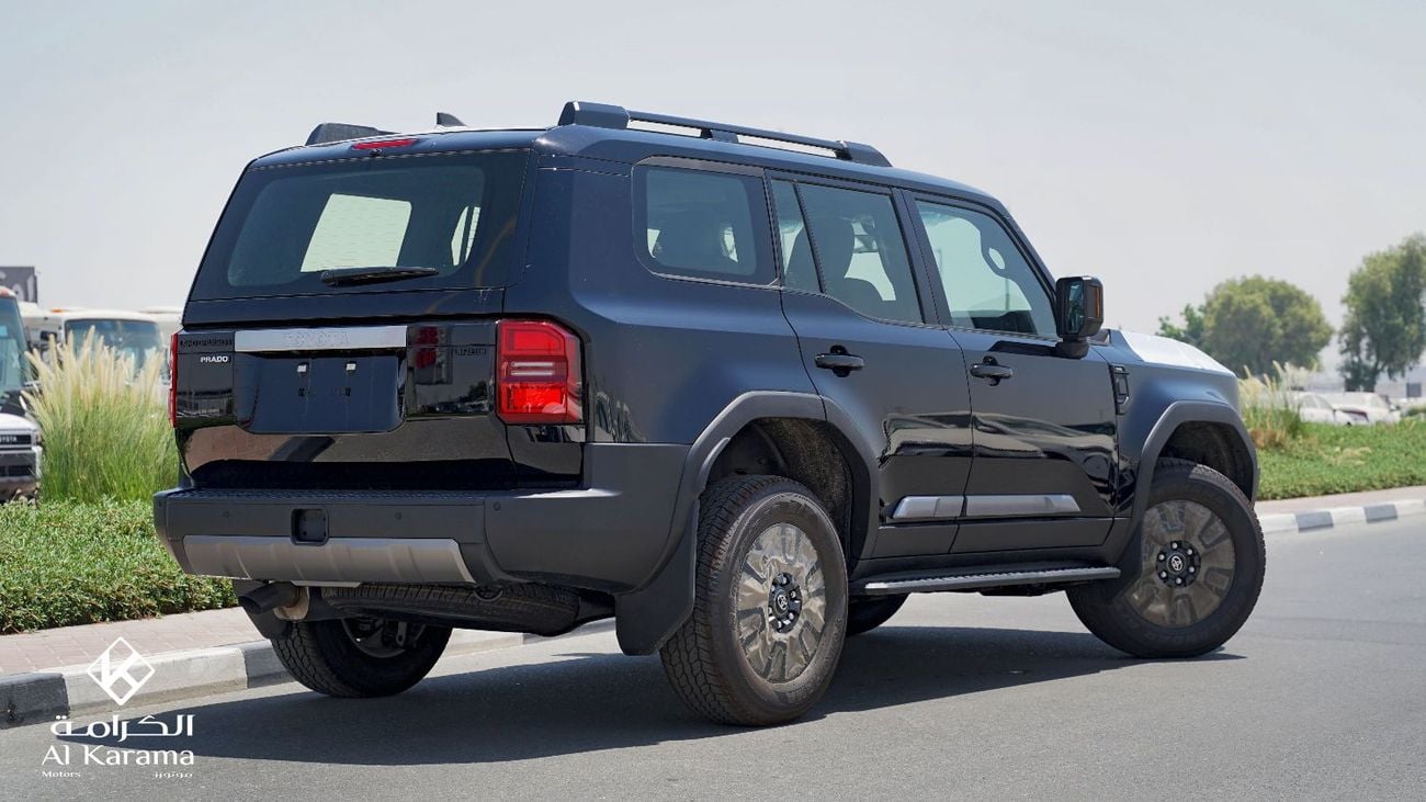 Toyota Prado 2.4L Trubo - All Rounder G - 4WD Drive - Sunroof - GCC - 7 Seater SUV - Black
