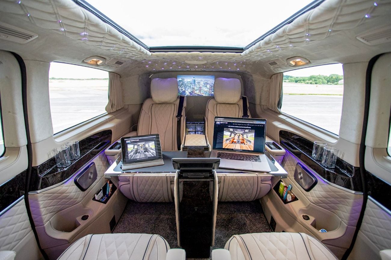Mercedes Benz V300 AVANTGARDE Senzati® Jet Class® Oryx Edition® — Bespoke 6-Seat Silk Beige Leather | Mercedes-Benz Strategic Part