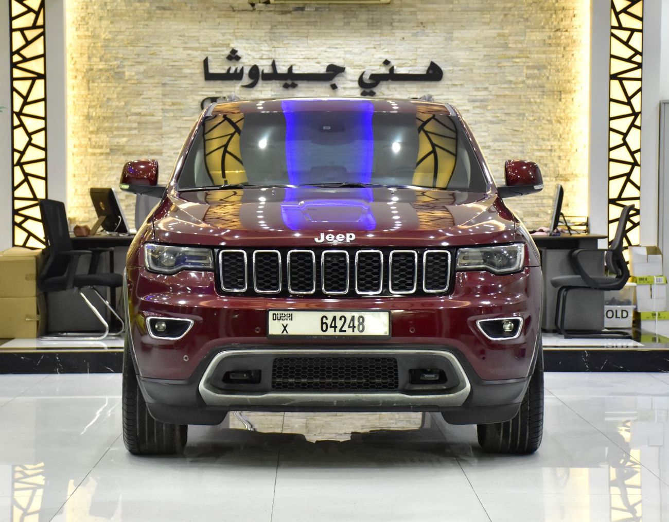 Jeep Grand Cherokee EXCELLENT DEAL for our Jeep Grand Cherokee Limited 4x4 ( 2017 Model ) in Red Color GCC Specs