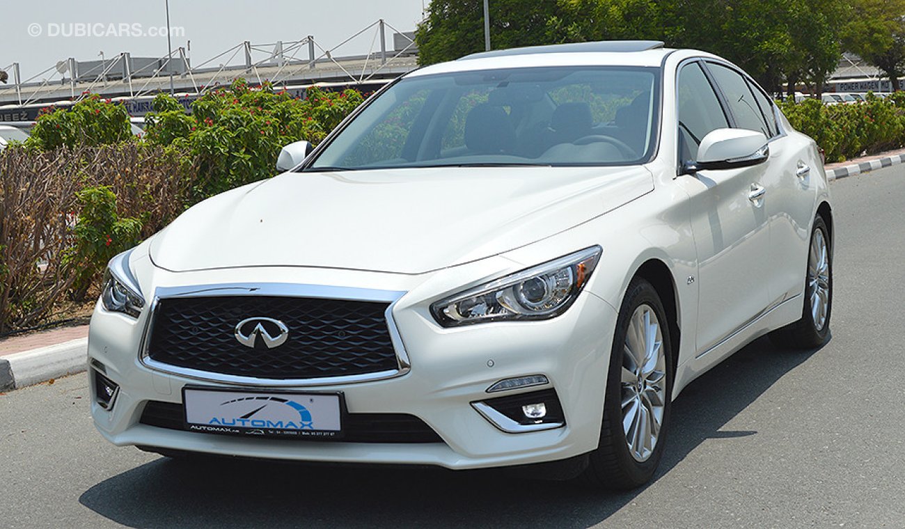 إنفينيتي Q50 2.0L I-4 Turbo, GCC, 0km with 5 Years or 200,000km Warranty from Dynatrade + 1 Free Service