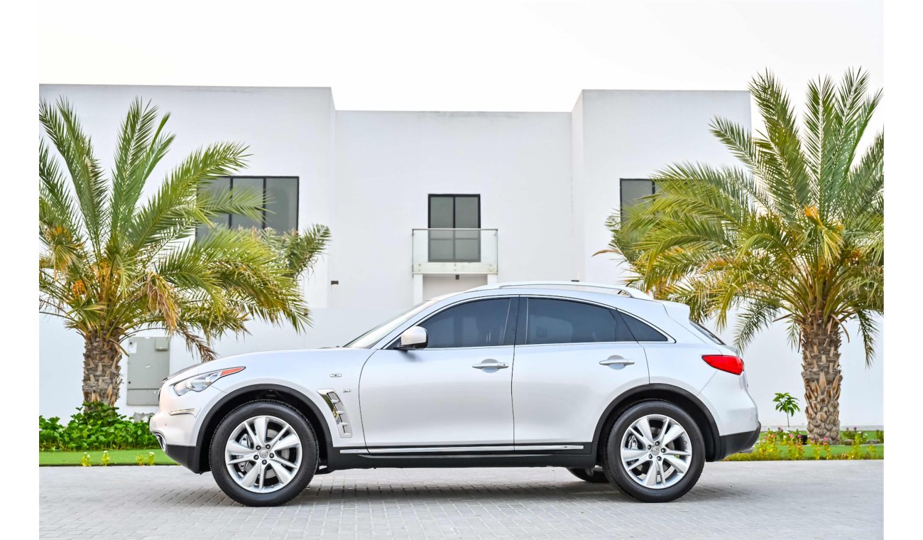 Infiniti QX70 | AED 2,135 Per Month! | 0% DP | Agency Warranty |  Low Mileage!