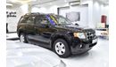 فورد إيسكاب EXCELLENT DEAL for our Ford Escape XLT ( 2012 Model ) in Black Color GCC Specs